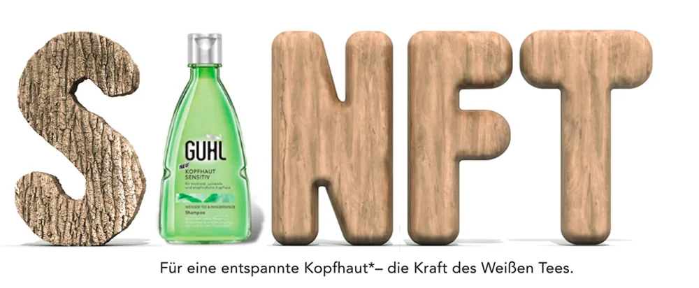 Guhl Sanft — Motiv mit ausgesägtem Holz-S