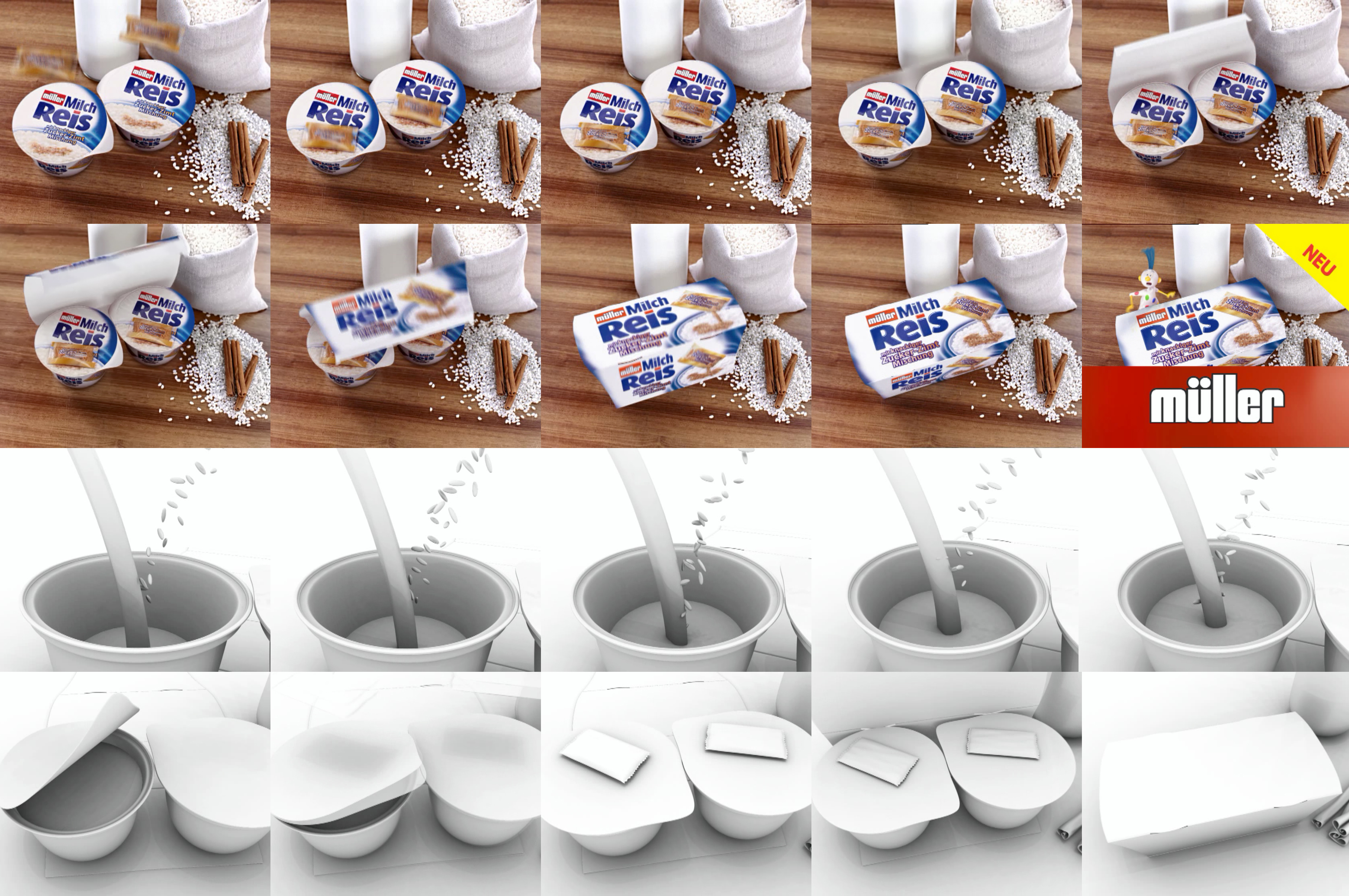 Müller Short Picks — product animation