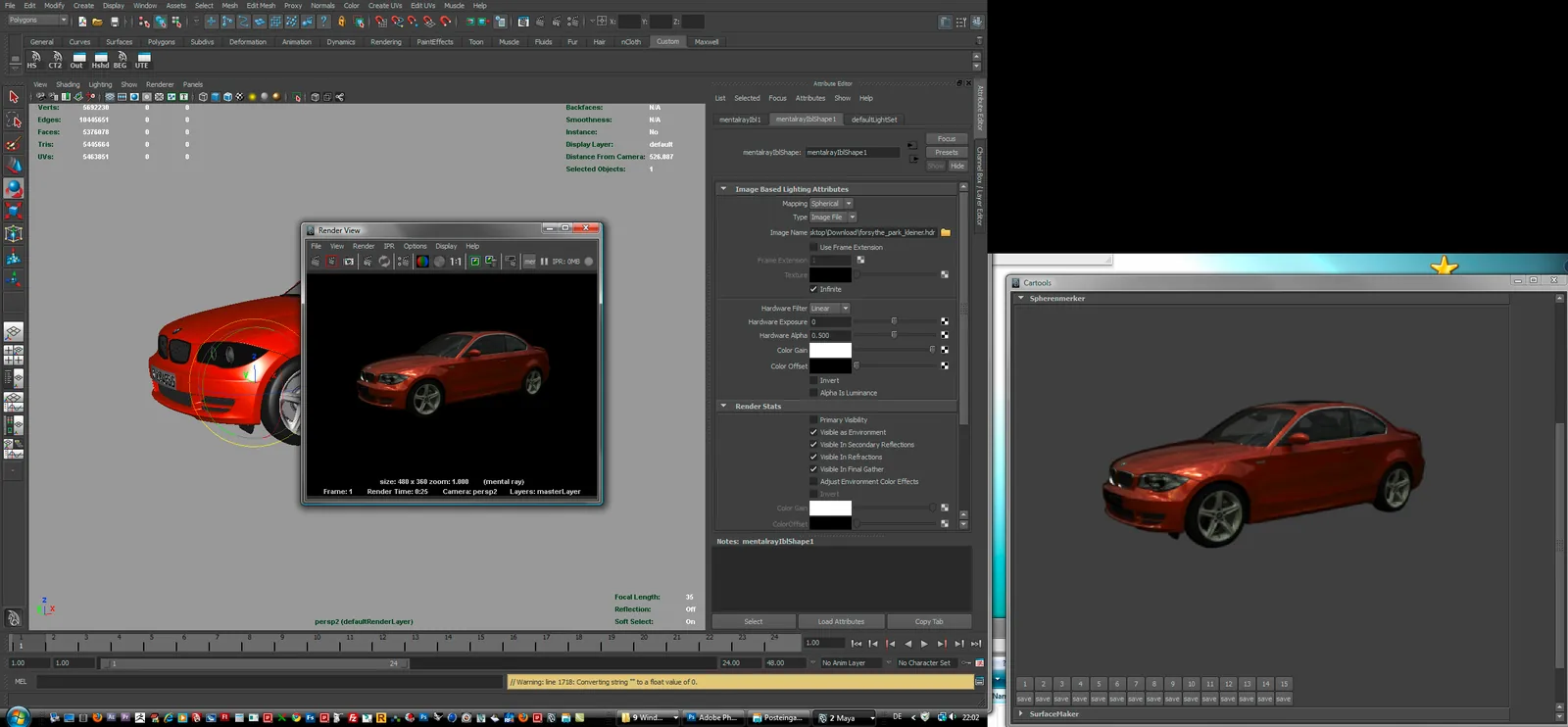 Spherenmerker — Cinema 4D Script zum Speichern von HDRI-Rotationspositionen